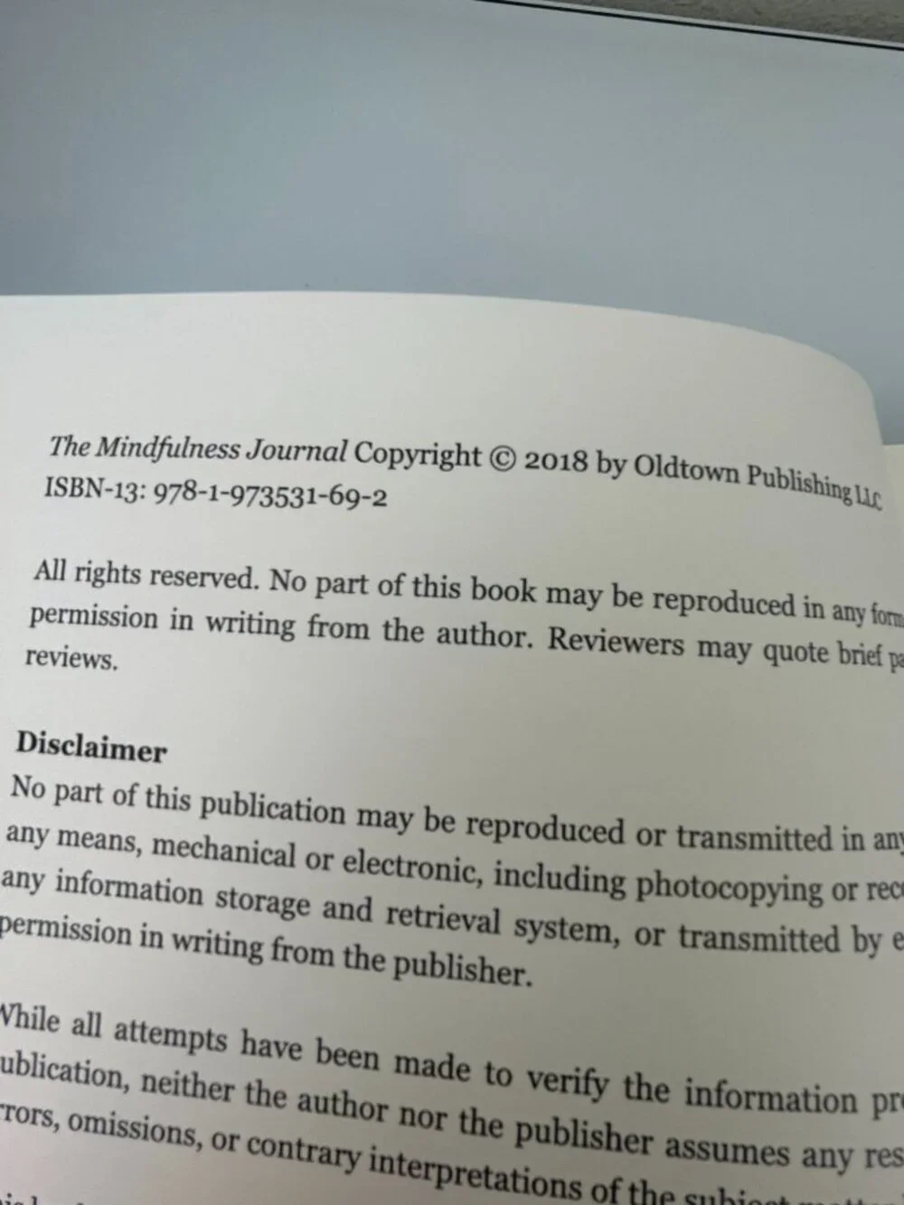 The Mindfulness Journal Paperback 52 Week Prompts Writing Scott Davenport READ